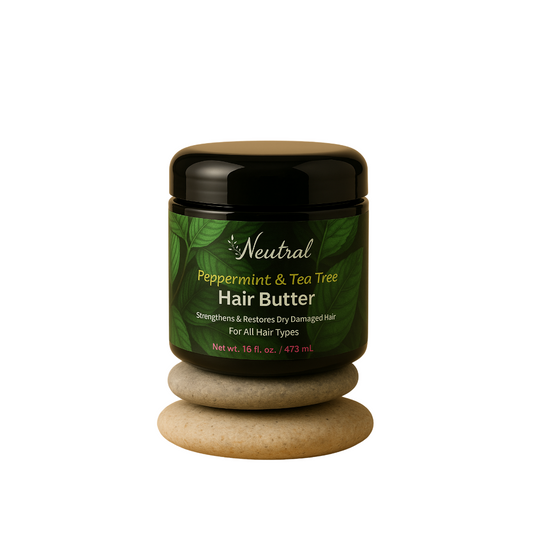 Neutral Peppermint & Tea Tree Hair Butter – 16 oz